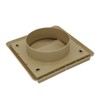Kair Beige Gravity Grille 155mm External Dimension Ducting Air Vent