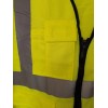 Unbranded Reflective Safety Vest High Visibility Construction Yellow Medium