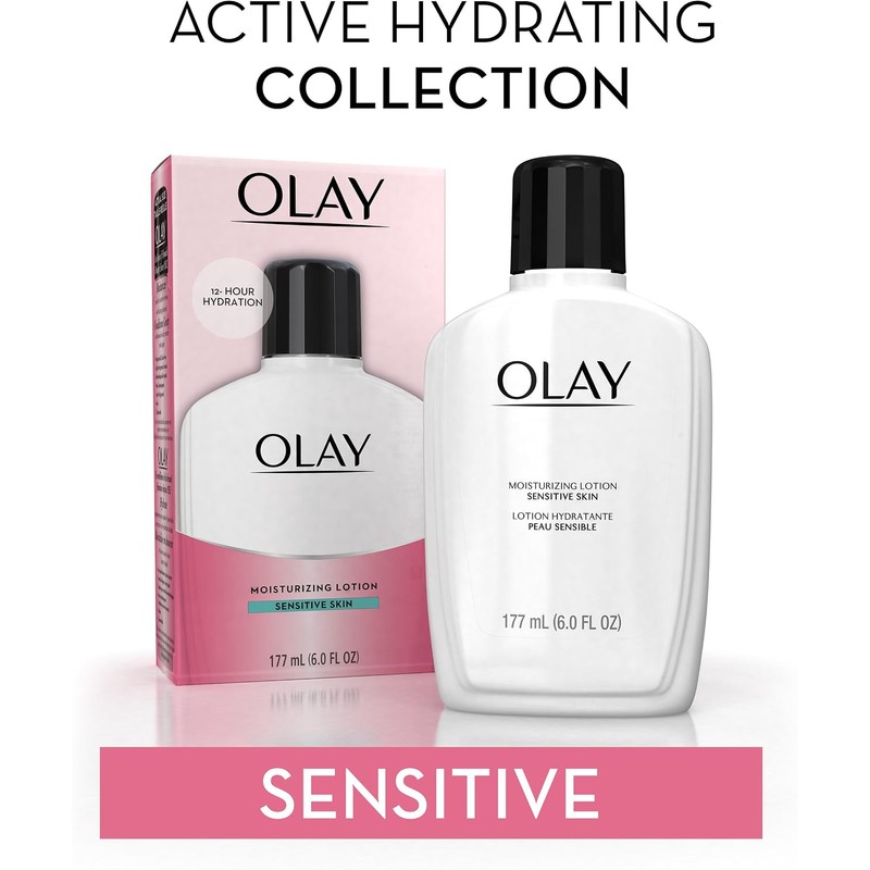 Olay Moisturizing Lotion, Sensitive, 6 Oz