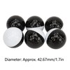 6PCS Golf Balls Synthetic Rubber Resin Putting Practice Ball for