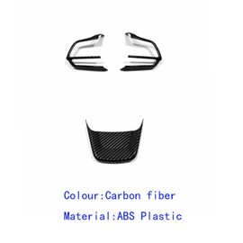 Xodouhi Carbon Fiber Steering Wheel Cover Automotive Interior Accessories Car Decoration Trim Fit for Toyota Highlander 2020 2021 2022 Sienna 2021 2022