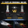 AUIMSOCO 9006 9005 LED Headlights High Low Beam Bulb Cool