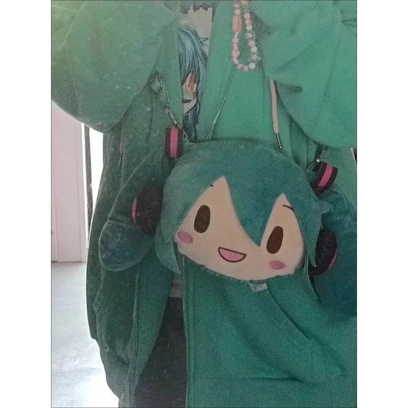 Jextech Bolso De Peluche Hatsune Miku Kawai Regalo Detalle 25cm