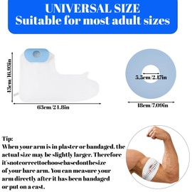 YenMzx PICC Line Covers Upper Arm, Waterproof Arms Cover for Shower, Extra long Limb Protector for Post-Surgery Protection For Elbows And Arm, Reusable Waterproof Sleeves to Arms