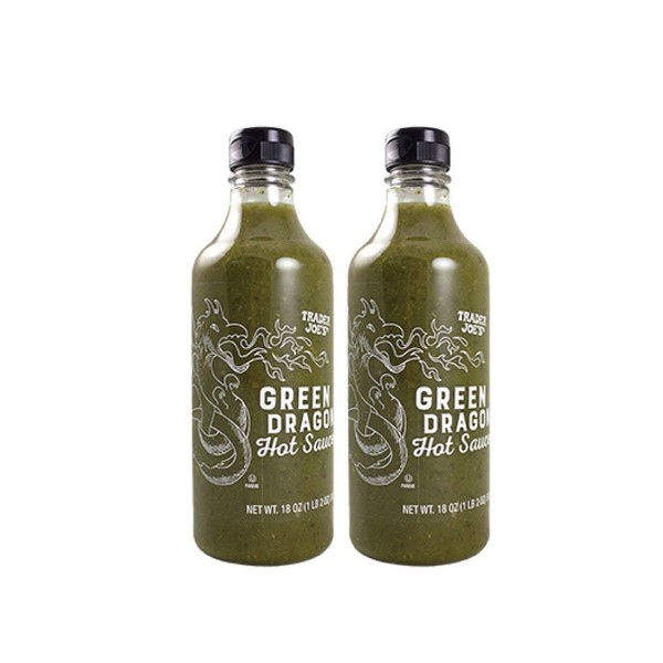 Trader Joes Green Dragon Hot Sauce - 2 pk, 18 oz each - SET OF 3