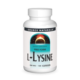 Source Naturals L-Lysine Free Form -Amino Acid Supplement Supports Energy Formation & Collagen - 100 Capsules