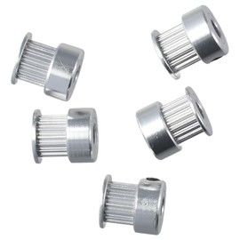 SHUATI 5pcs 2GT Timing Pulley, Bore 5mm 2GT Stepper Motor Pulleys, 16 Teeth Timing Pulleys, 3D Printer Accessories 6mm Width Synchronous Wheel for 3D Printer