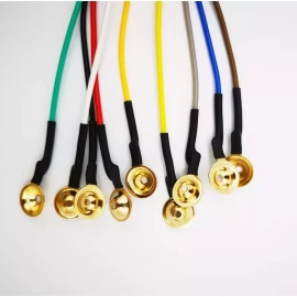 Ykdmed Electrodos De Copa De Oro Para Eeg (10 Piezas)