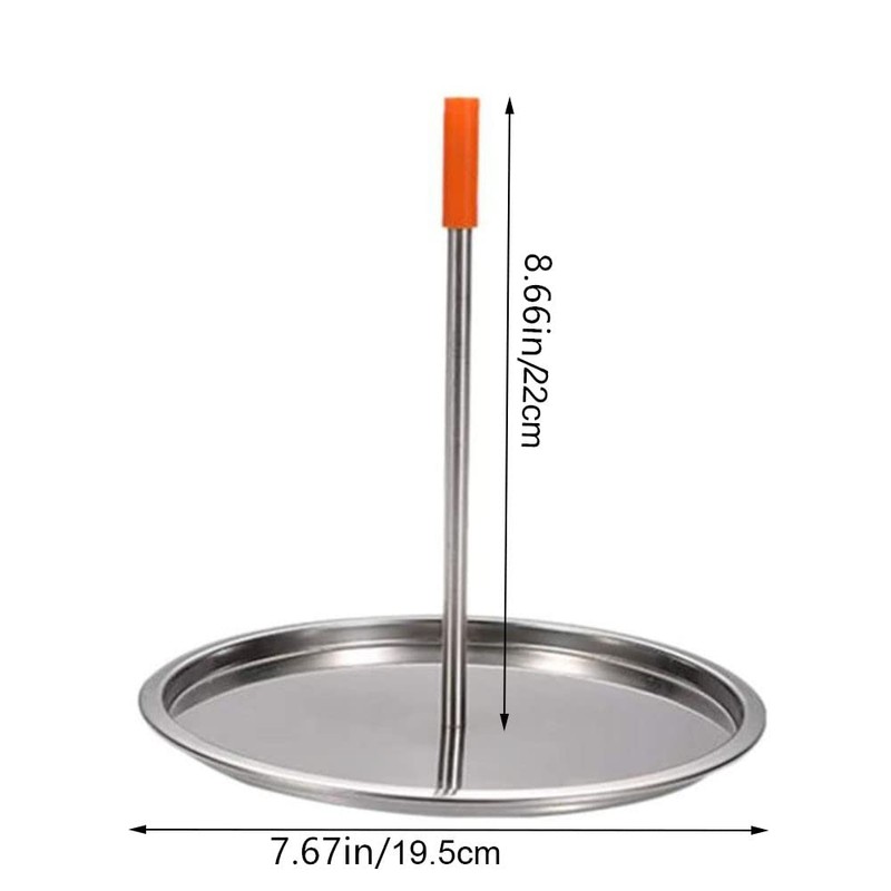 Vertical Skewer Stainless Steel Chicken Roaster Stand Barbecue Grilling Rack