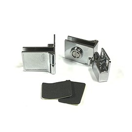 Inset Side-Mount Glass Door Hinge, Polished Chrome