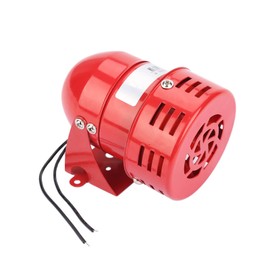 120DB Red Mini Metal Motor Alarm Industrial Sound Electrical Guard Against Theft MS-190