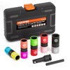 1/2-Inch Drive 7pc Half Size Lug Nut Flip Socket Set,