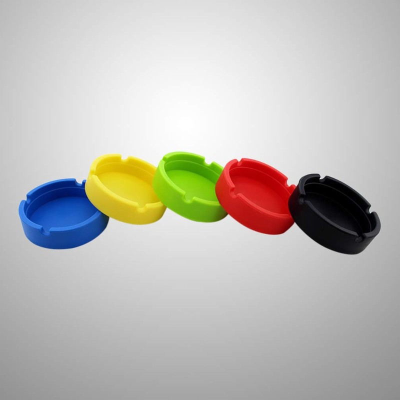 Healifty 1pc Outdoor Silicone Ashtray: Unbreakable Heat Resistant Rubber for