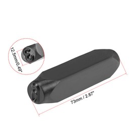 uxcell Number Metal Stamp Set, 1/2 inches 12.5mm, Digital 0 to 9, Numbers Punch Set Wood Leather Steel Punch Tool Leather Craft Stamp