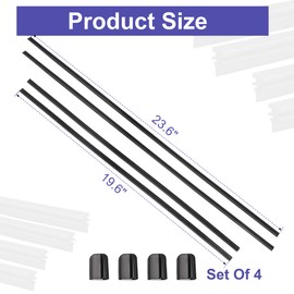 4PCS Front Windshield Wiper Blades Refill Rubber Inserts Windscreen Blade Replacement Kit Left Right For Volvo S60 V60 B5 T5 T8 2019-2025 Replace 31693569