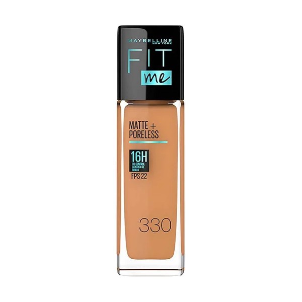 Maybelline Base Maquillaje Líquida Fit Me Matte,12 gr, matifica, control