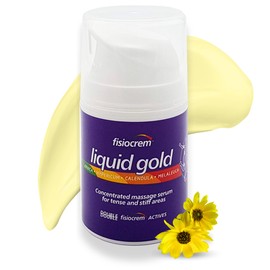 Fisiocrem Liquid Gold - Concentrated Massage serum for Tense and Stiff Areas, Double Strength = Double fisiocrem Actives - 50 ml