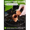 4 Pcs Ollas Terracotta Watering Pots Large - 14 Oz