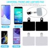 12 Pack Phone Tether Tab, Cellphone Lanyard Tab with Metal