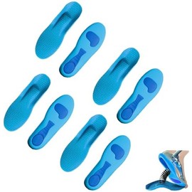 Plantillas Confort, Ortopédicas Plantilla Transpirable Y Amortiguador Para Mujer Hombre, Plantillas Confortables y Transpirables Ajustables, Plantilla Ergonómicas Con Soporte De Arco Alto Para (4 par, 39 - 40)