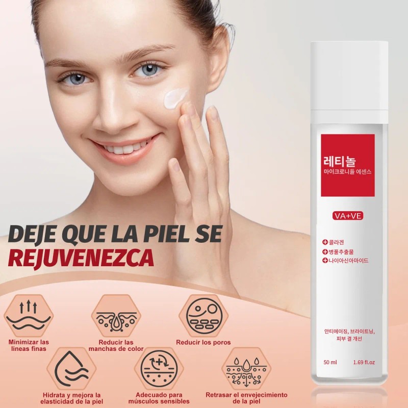 Serum Facial Retinol+vitamina B3+colageno+acido Hialurónico