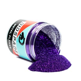 2oz Purp-Fection 0.008" Small Purple Metal Flake Solvent Resisitant Glitter | Paint Metal Flake | Flake for Automotive Spray and Spray Painting | Glitter for Epoxy Resin
