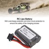 RC Lithium Battery 7.4V 1200mAh 8.88Wh with SM‑5P Plug Long