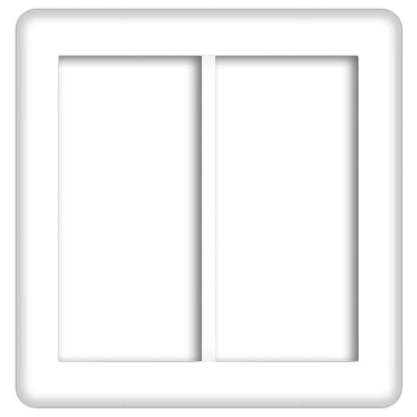 Panasonic [Cosmo Series Wide 21] Outlet Plate [2 Row Switch Plate] WTC7102W Outlet Cover Switch Plate Color Solid Pattern 30 Design 26-50 No. 002 White Made in Japan