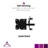 Advantage Industries 5” Stainless-Steel Self-Latching Gate Latch | Hidden Spring