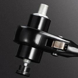 Elecbee Ratchet Podger Spanner Scaffold Spanner,Quick Release Tool Ratcheting Scaffold Wrench,Spanner Steel Erect Wrench Adjustable Socket Adapter Hand Tools (19mm-24mm)