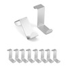 QWORK® 10Pcs Over Door Hook, Door Hooks for Hanging, Z-Shaped,