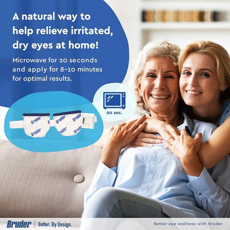 Bruder Moist Heat Eye Compress | Microwave Activated |Heat and