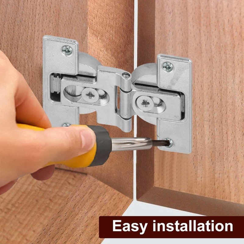 Hinges Foldable, Door Hinges with 6 Screws, Cabinet Hinge with