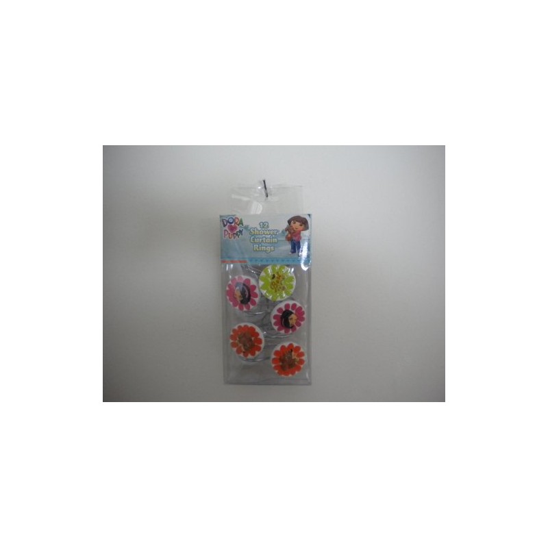 Nickelodeon Dora Puppy Shower Curtain Rings
