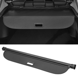 Motoforti Car Trunk Retractable Cargo Cover for Toyota Corolla Cross 2022-2024 Rear Trunk Parcel Shelf Luggage Security Shield Shade, Canvas, Black Carbon Fiber