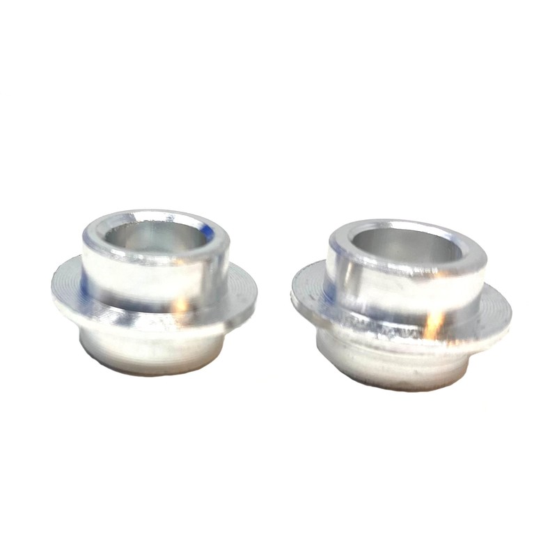 Team Dogz 10mm Scooter Wheel Bearing Spacers (Pair) - Silver