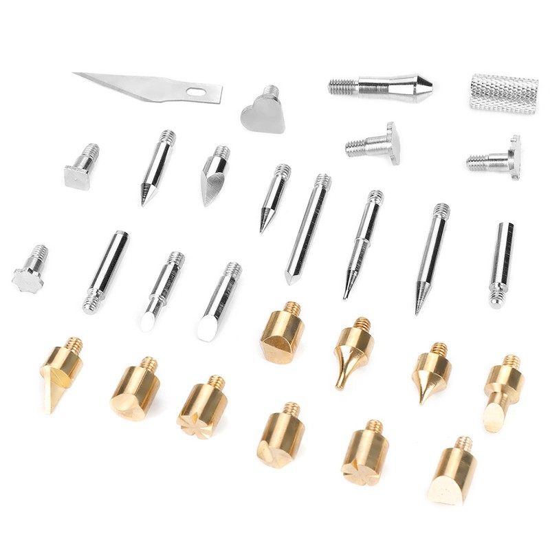 28 in 1 Wood Burning Pen Tips Set Soldering Iron