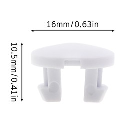 CChiai 30PCS Bottom Rail End Plugs for Venetian Blinds Bottom Track Cord Cover Buttons White Tape Lock Plug Locking Caps Plastic Horizontal Venetian Blind End Caps Cord Round End Sealing Parts