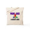 CafePress Worf Prune Juice Tote Bag Reusable Natural Beige Canvas