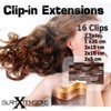 Clip-In Extensions Set 100% Real Hair 7-Piece 70g 45 cm