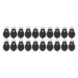 20 Sets Leather D Rings for Purse Genuine Leather D Rings Purse Making Supplies for Leather Crossbody Purse Craft Black