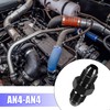 MACHSWON Universal Car Fuel Oil Pipe Connector AN4 Male to