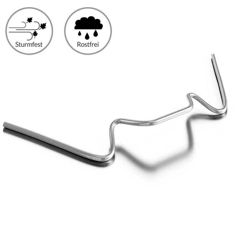 Deuba Greenhouse Clips Rust-Proof Hollow Panel Panes Attachment Greenhouse Accessories