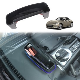 JONKOKO - Bandeja de almacenamiento para consola central de coche ABS para Mazda MX-5 ND 2015-2023, bandeja de almacenamiento trasera para visualización de navegación, organizador de accesorios