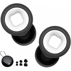Ohrstöpsel zum Schlafen,mit 8 Ohrstöpseln,Wiederverwendbare Silikon Ohrstöpsel für Schlaf,Konzerte,Arbeit,Motorrad,Studium| mit 45dB Ultra-Comfy Noise Cancelling Ohrstöpsel(Schwarz und Weiß)