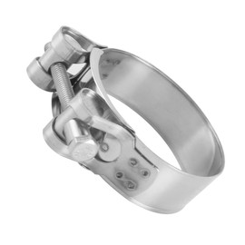 Gorise 3 Pieces Stainless Steel Joint Bolt Clamp Exhaust Motorcycle Clamps Jaw Clamps 32-35 mm Exhaust Pipe Clamp Band Width 20 mm