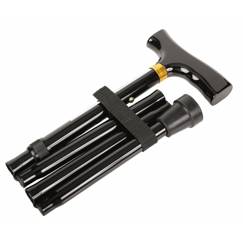 Medline Folding Cane, Black