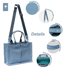 ESVAN Tote Bag for Women Purse Crossbody Bags for Work Diaper Travel Messenger Laptop Bag Handbags