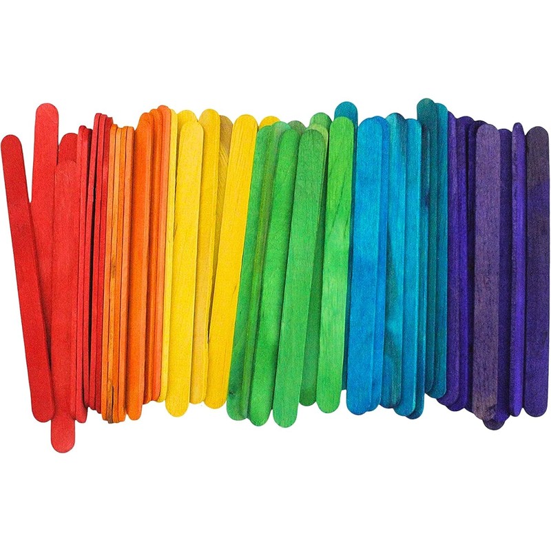 Happium Lollipop Sticks, 100 Pieces Lolly Sticks for Craft Wooden