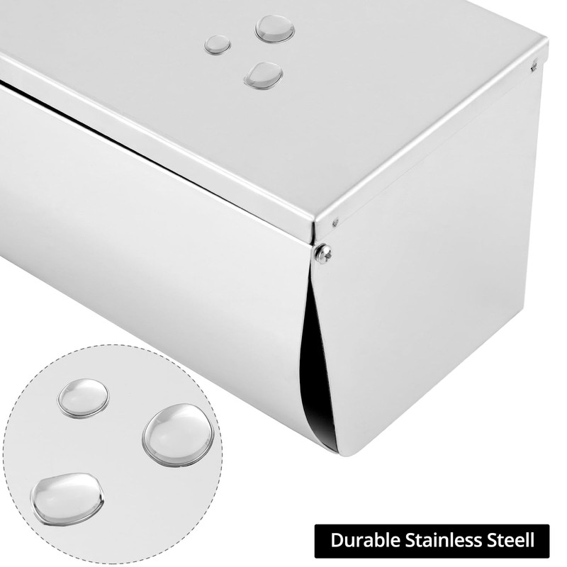 QWORK Double Roll Toilet Paper Holder Dispenser with Shelf Storage,